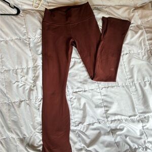 Fabletics PowerHold Leggings in Rich Brown